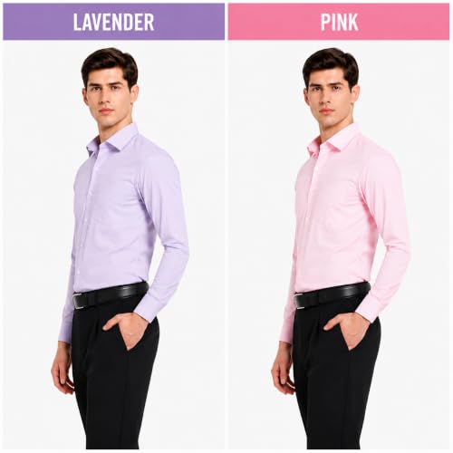 Image of Men's Solid Formal Shirt | Premium Cotton Rich Full Sleeves Shirt | Comfort Fit Office Wear Shirt with Single Chest Pocket | Stylish Casual & Formal Shirt for Men