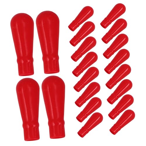 PRETYZOOM Reusable Silicone Pipette Bulb Caps 50pcs Simple Installation for Lab Equipment Eye Dropper Bulb Tips