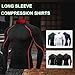 Men's Athletic Compression Shirts Long Sleeve Running Tops Football Turtle Neck Shirts Sport Baselayer Undershirt