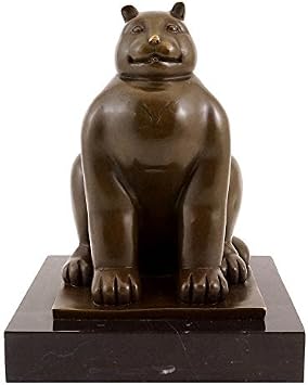 Kunst & Ambiente - Fernando Botero Statue - Fat Cat - Bronze Figure - Signed - Contemporary Figurine - Sculptures for Sale - Home Decor