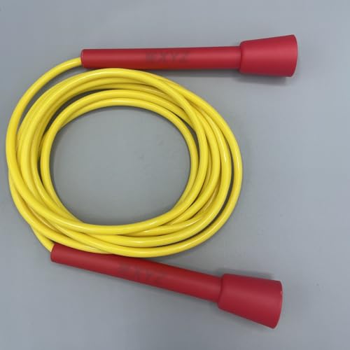 XYZ X3 10ft Adjustable Fitness Speed Rope - Cardio, Boxers, Boxing, Skipping, Speedrope, Martial Arts, MMA, Jump (Red/Yellow) - Image 3