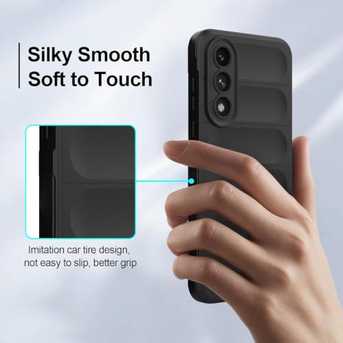 Image of ShieldTech AirGuard Series Back Cover Case for OnePlus Nord 5 5G | Microfiber Lining | Airbag Cushion Drop Protection | Shockproof Silicone Back Cover Case | Anti Slip Grip - Black for OnePlus Nord 5