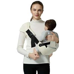 Toddler Sling Carrier, Toddler Carrier Sling Easy to Use, Baby Sling Hip Carriers with Backrest, Beige