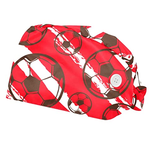 Chapeaux de travail football JDEZ lot de 2 casquettes bouffantes mixtes