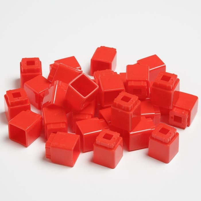 Didax Educational Resources Unifix Cubes, Red, Set of 500