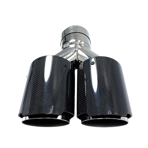 Double embout d'échappement carbone 54mm pour remplacer et sublimer vos sorties d'origine