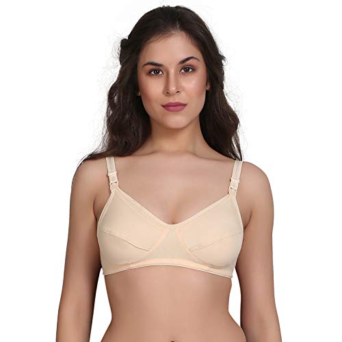 Image of Women's Cotton And Hosiery Non-Padded Wire Free Maternity Bra