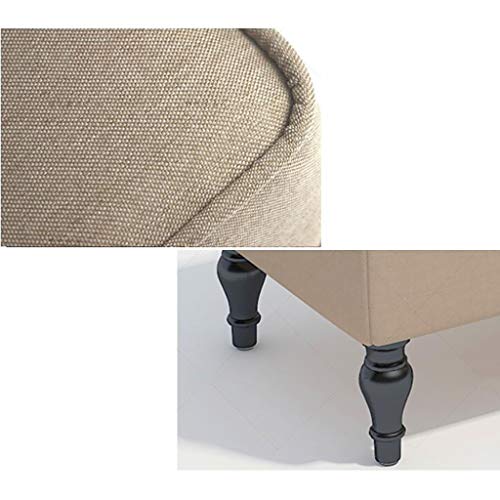 Taburete de almacenamiento rectangular para descalzarse c&oacute;modamente en el dormitorio 4