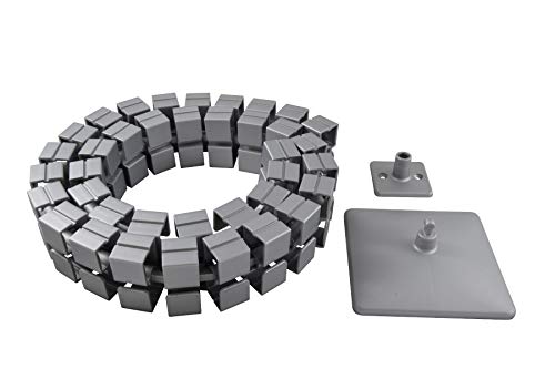 Oskar Lehmann - Guía para cables (rectangular, 1 unidad, 759 mm, fabricado en Alemania), color plateado