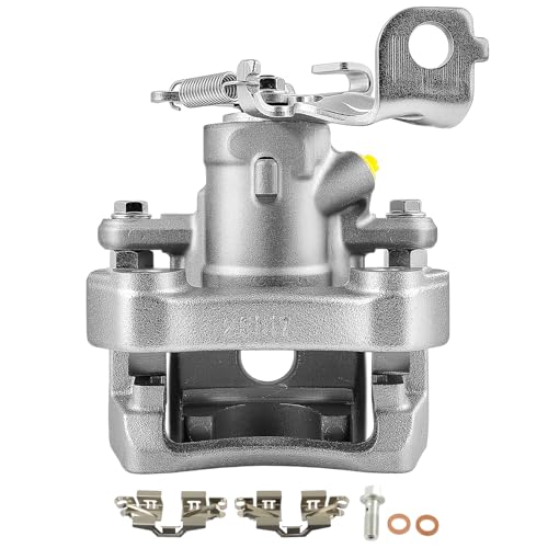 Image of SCITOO 19B6128 Rear Left Disc Brake Caliper w /Bracket For Pontiac For Vibe 2009-2010,For Toyota For Matrix 2009-2013,Single Piston