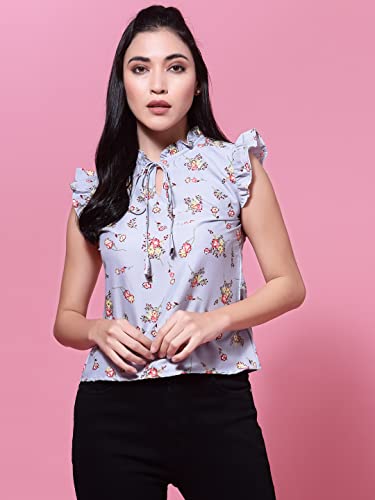Image of OOMPH! Women's Crepe Floral Relaxed Fit Shirt