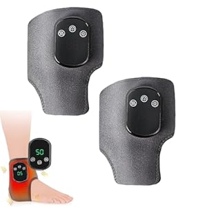 3-In-1-Fußmassager, Neuropathie Massagegerät, Foot Massage FussmassagegeräT Elektrisch 3 Modi Und 5 WäRmestufen, Portable Wiederaufladbar Ankle MassagegeräTe, für Schmerzfreie und Vitale Beine (2 Stück)
