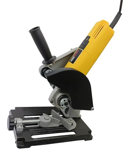 Image of Inditrust Electric Angle Grinder 950W 11000 RPM with Stand set Cast Iron Holder Cutter Support Compatible With 100-125mm Angle Grinders 100% Copper Winding on grinder