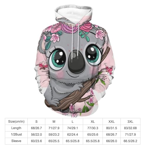 Sweat à Capuche Koala : Le Cadeau Unisexe Idéal en Taille S - 2