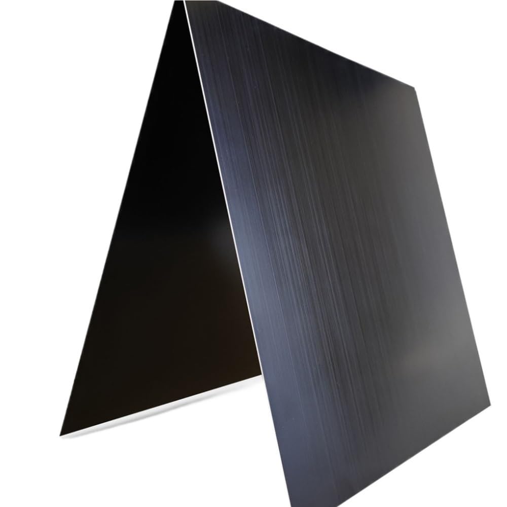 Hoja de aluminio anodizado negro 5052 grabado láser en 1,5 mm de espesor, 1 pieza(442x65mm)
