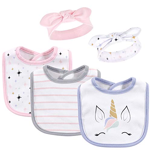 Image of Hudson Baby Unisex Baby Bandana Bibs and Headbands