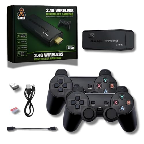 Image of Video Game New Upgraded 2026 TV Video Game Gaming System, Plug & Play Video TV Games HD with Wireless 2 Controllers for Men /Women /Girls /Boys /Adult /Kids /Black