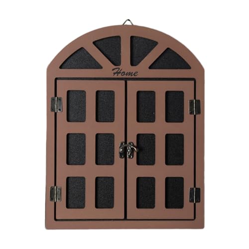 SZYDD Wood Window Wall Hangings Pendants False Window Blackboard Message Board Wall Decorations for Garden Outdoor Indoor Home Wall Mounted Window Blackboard Message Board Decoration