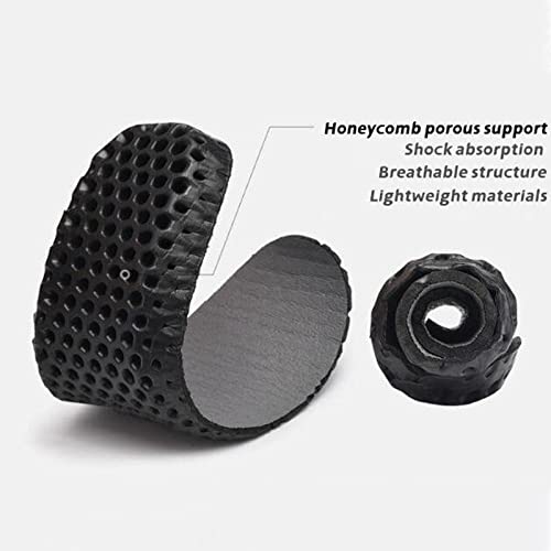 PURCHAWEE Men's Leather Print Loafers,Hand-Sewn Casual Non-Slip Side Zipper Good Arch Support Soft Breathable Dress Shoes4