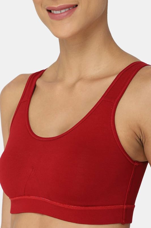Image of Intimacy Active Sports Bra for Women Medium Coverage, Non-Wired, Non-Padded, Seamless, Stretchable Comfortable Support Activewear for Women