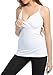 Nursing Tops Tank Shirts Cami for Maternity and Breastfeeding (Large)