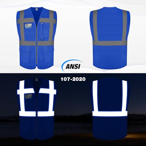 Graunton Hi Vis Vests, High Vis Vests for Men Women High Visibility Safety Vest for Traffic Management Public Safety - Image 2