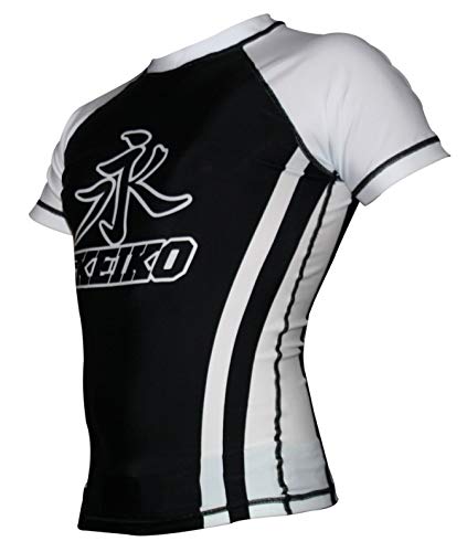 Rashguard Speed Manga Curta Keiko Sports Unissex P Branco