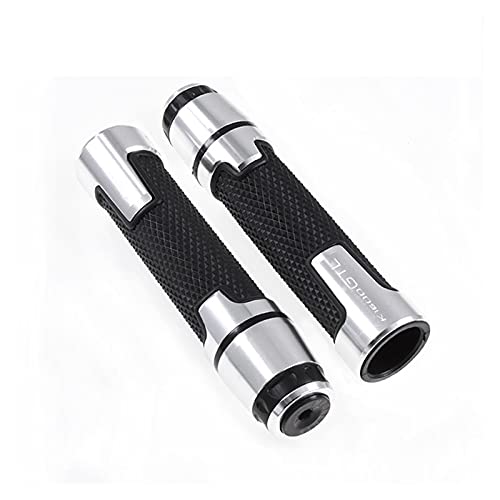 Poignées BMW K1600GTL en alu et caoutchouc argent pour guidon 22mm