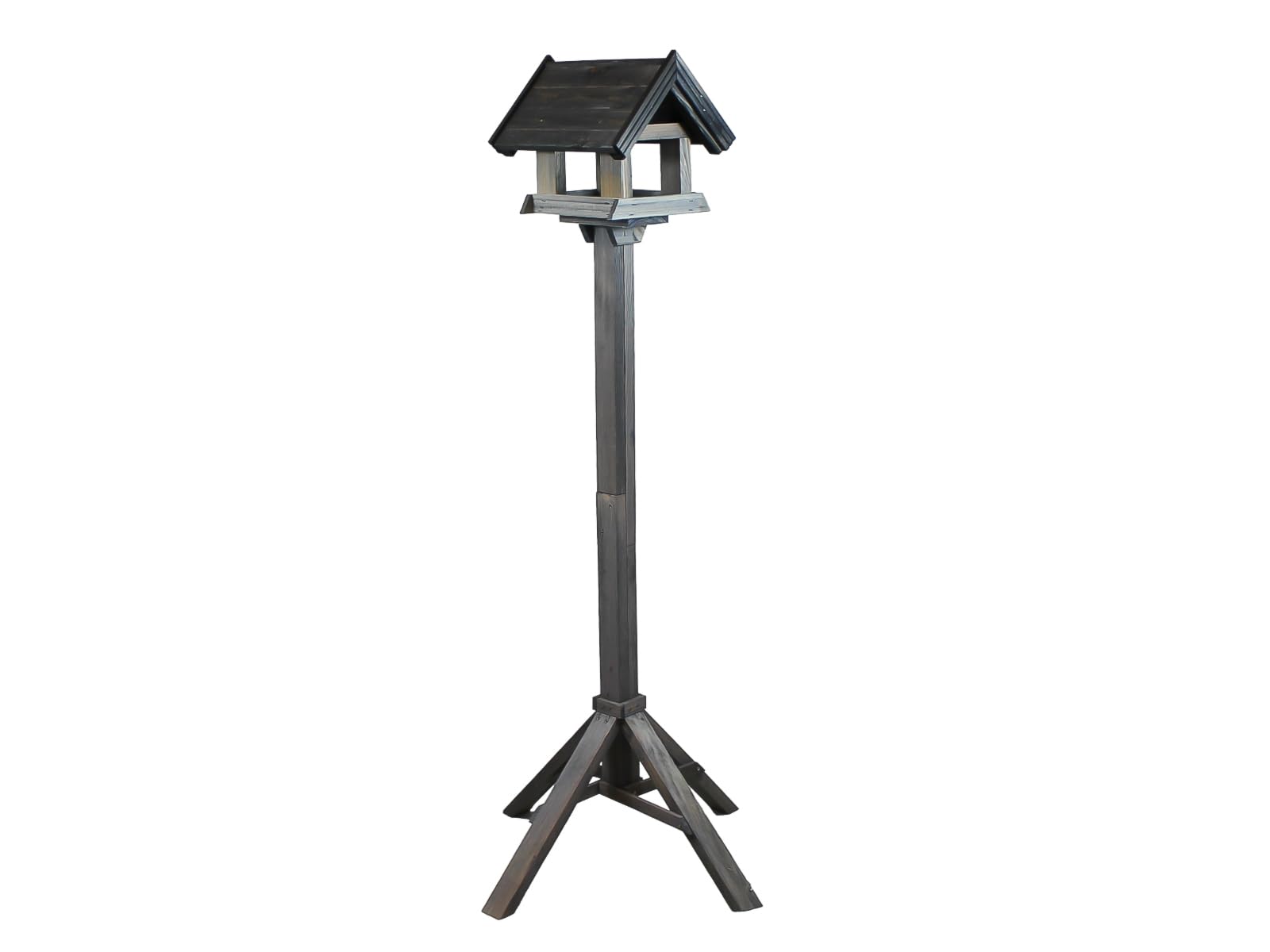 Mangiatoia per uccelli in legno di pino fatto a mano, resistente alle intemperie, 34 x 29 x 29 cm, per balcone, terrazza, giardino, casetta per uccelli per cinciine, fringuelli, passeri, prodotto
