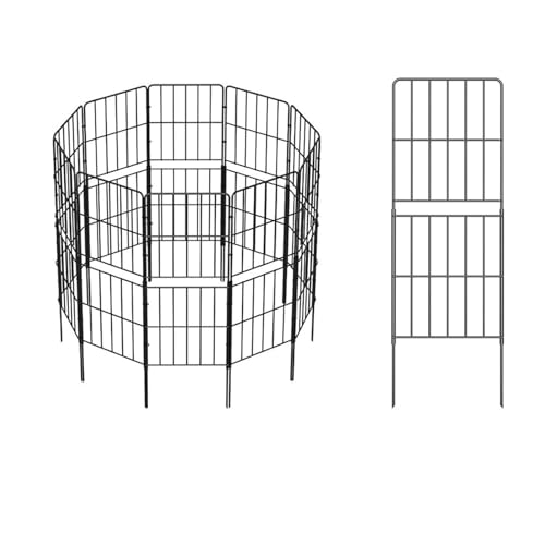 Clôture de jardin en fil métallique carré 38'' bordure 10 pieds pour extérieur