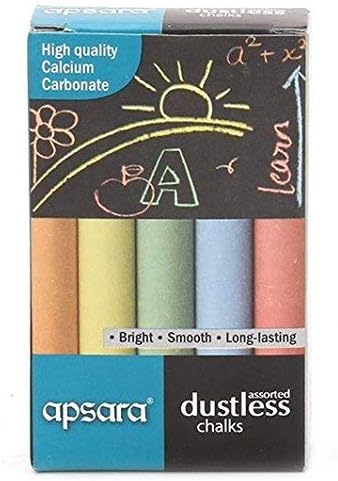 Apsara Colored Chalks (Pack of 50 chalks)