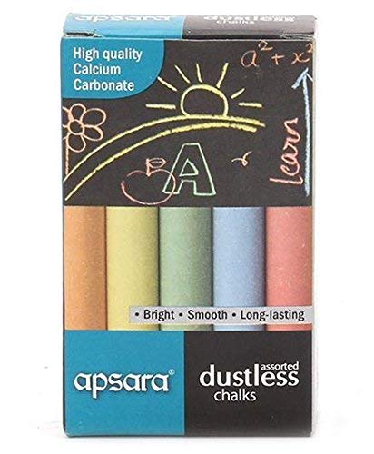 Apsara Colored Chalks (Pack of 50 chalks)