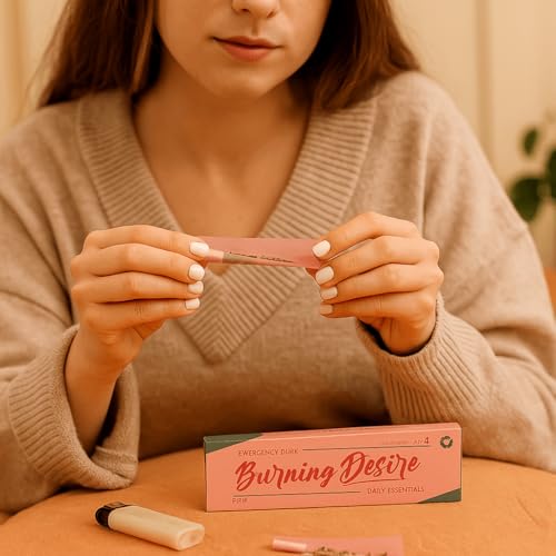 Image of Stash-Pro Emergency Supply - 4 Pink Rolling Papers + 4 Tips per Booklet, Pack of 3 (10 Booklets Each), - 120 Papers & Tips Total