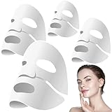 Mascarilla Colageno Facial Coreana - 4 Piezas Mascarilla Facial de Colageno, Skincare Coreano Collagen Real Deep Mask para La Cara para Hidratación, Iluminar el Color de La Piel