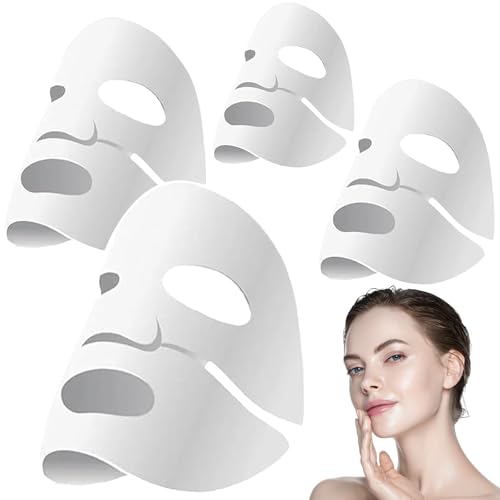 Mascarilla Colageno Facial Coreana - 4 Piezas Mascarilla Facial de Colageno, Skincare Coreano Collagen Real Deep Mask para La Cara para Hidratación, Iluminar el Color de La Piel