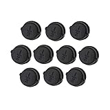Black Malleable Iron Pipe Fitting Cap,Black Pipe Caps for Steampunk Vintage Shelf Bracket DIY Plumbing Pipe Decor Furniture(1/2 inch,10 Pack)