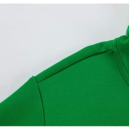 Jiahong Kids Athletic Hoodie Fashion Hooded Sweatshirt Youth Zip Up Hoodies Jacket For Boys And Girls(Green, M) #TOP1