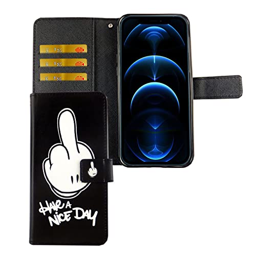 Étui iPhone 12 Mini noir König Design en cuir synthétique