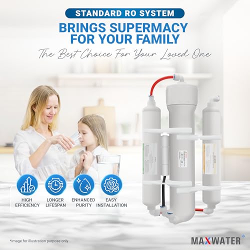 Image of Max Water 3-Stage Portable Reverse Osmosis Water Filter System, 50 GPD RO Water Filtration System for Aquarium, Plants, Hydroponics, Drinking