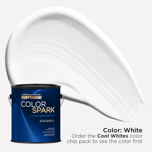Image of Rust-Oleum Color Spark Paint & Primer, White, Eggshell