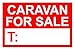 Price comparison product image Caravan For Sale Correx Sign 300mm x 200mm. Red/White.