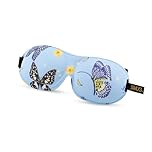 SMUG 100% Blackout Sleep & Eye Mask | Eyelash Extension Friendly | Eye Masks for Sleeping | Sleep Masks for Women & Men | Straps for Dream Comfort & Adjustability | Butterflies