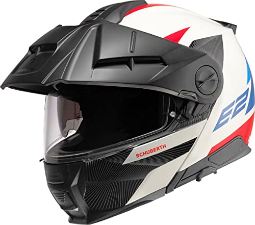 Preisvergleich Produktbild Schuberth E2 Defender Klapphelm (White / Blue / Red,XL (61))