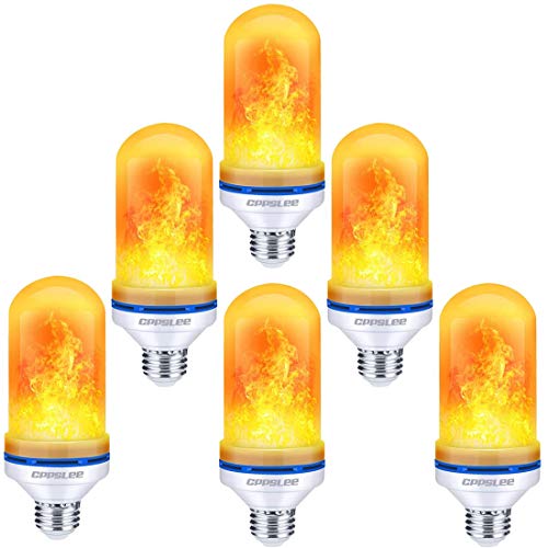 Ampoule de flamme clignotante 4 modes jaune E26 décoration de fête