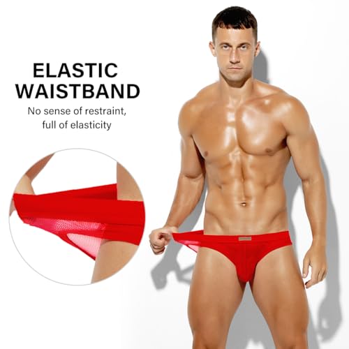 Arjen Kroos Men's Sexy Briefs Breathable Comfortable Mesh Underwear4