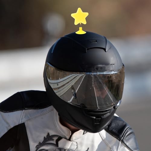 Decoración de casco resistente al clima TOYANDONA pack de 8 estrellas con muelle 5