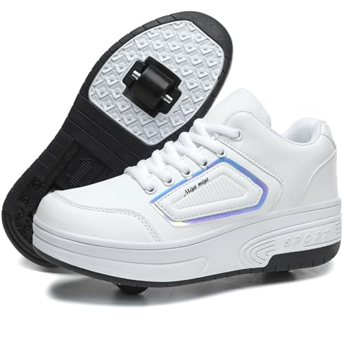 HOVERKICKES Roller Shoes for Girls Kids Shoes with Wheels Roller Skate Detachable Wheelies Sneakers for Boys