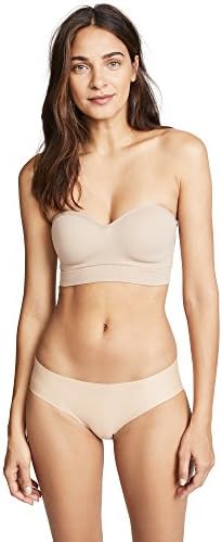 Yummie womens Peyton Seamless Wire Free Strapless Convertible Bra, Almond, Medium US