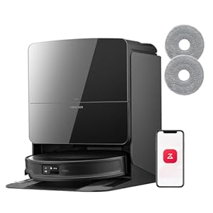 roborock Saros 10R Set Saugroboter mit Wischfunktion&angebbarem Wischmopp, 22.000 Pa HyperForce Saugkraft, 7, 8cm Ultra-Slim Design, StarSight System 2.0, Zero-Tangle System (Mit 2 Wischmopps)