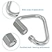 Zorveiio 6 Pack Delta Quick Links 5/32 Inch, 316 Stainless Steel Triangle Locking Quick Connector, M4 Durable Link Chain Heavy Duty Chain Connector - 440lbs Capacity for Industrial/Contractors